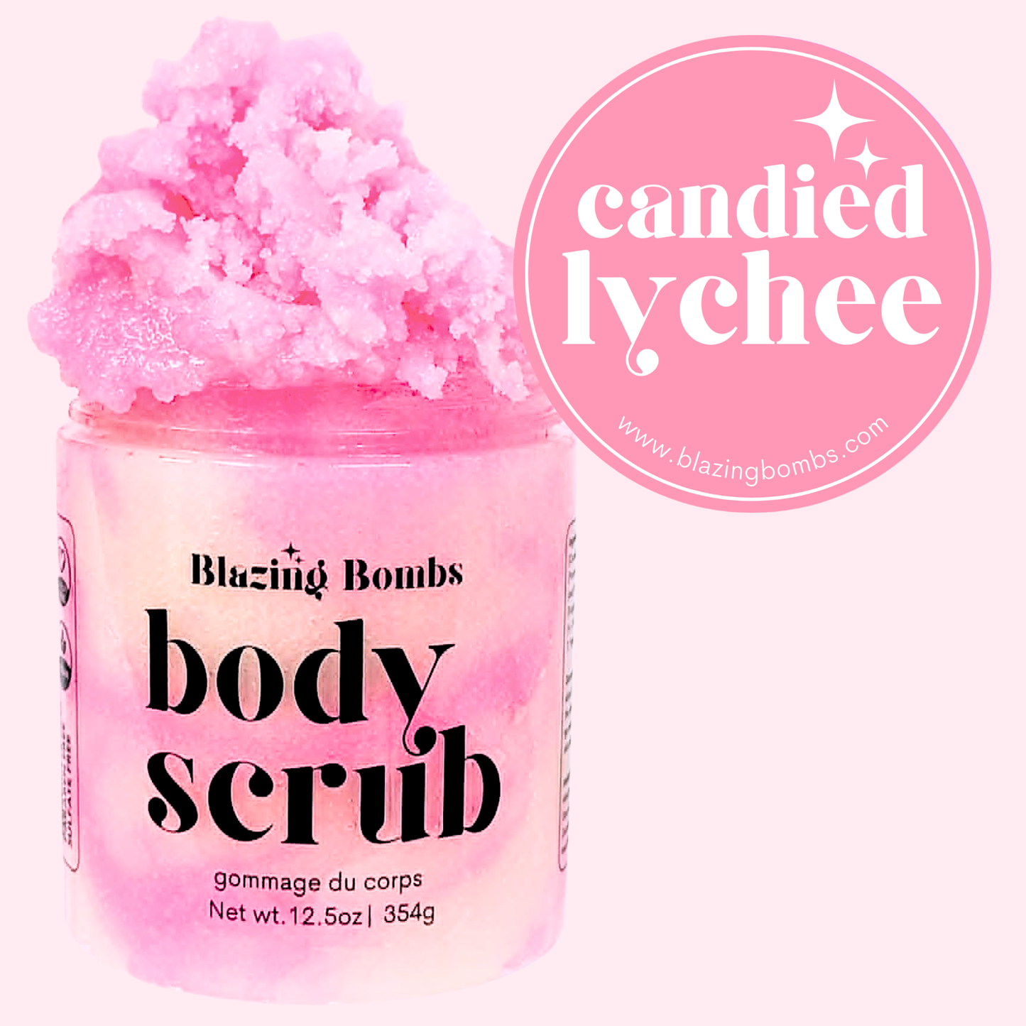 Candied Lychee Sugar Scrub