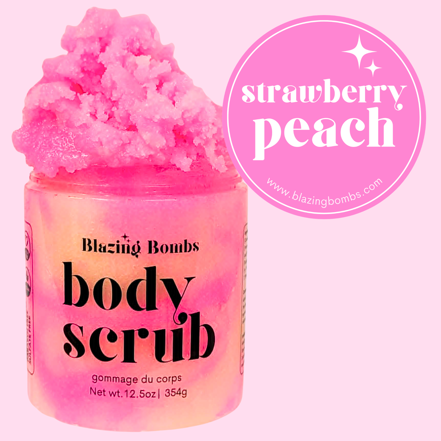 Strawberry Peach Sugar Scrub