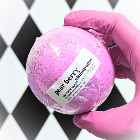 Pear Berry Champagne 8.5oz Large Bath Bomb