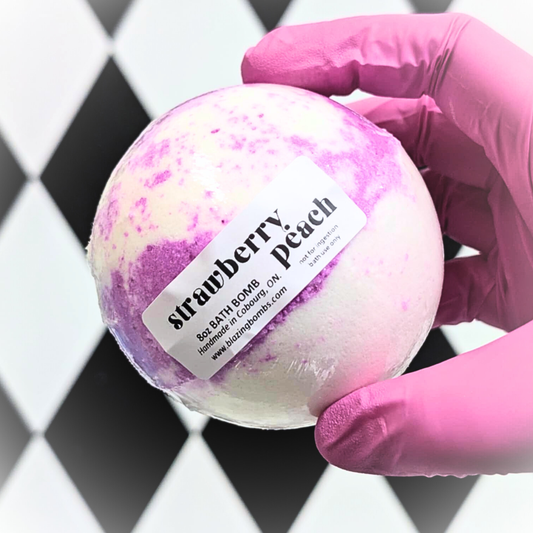 Strawberry Peach 8.5oz Large Bath Bomb